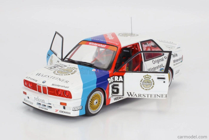 Werk83 BMW 3-series M3 (e30) Team Schnitzer Warsteiner N 15 Winner Dtm Season 1989 Roberto Ravaglia 1:18 Bílá Červená Modrá