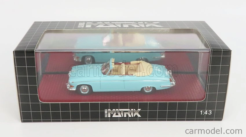 Matrix scale models Jaguar 420g Cabriolet Open 1969 1:43 Blue