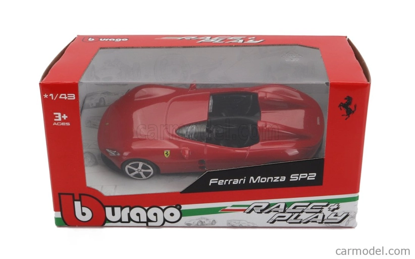 Bburago Ferrari Monza Sp2 2018 1:43 Rosso Corsa červená