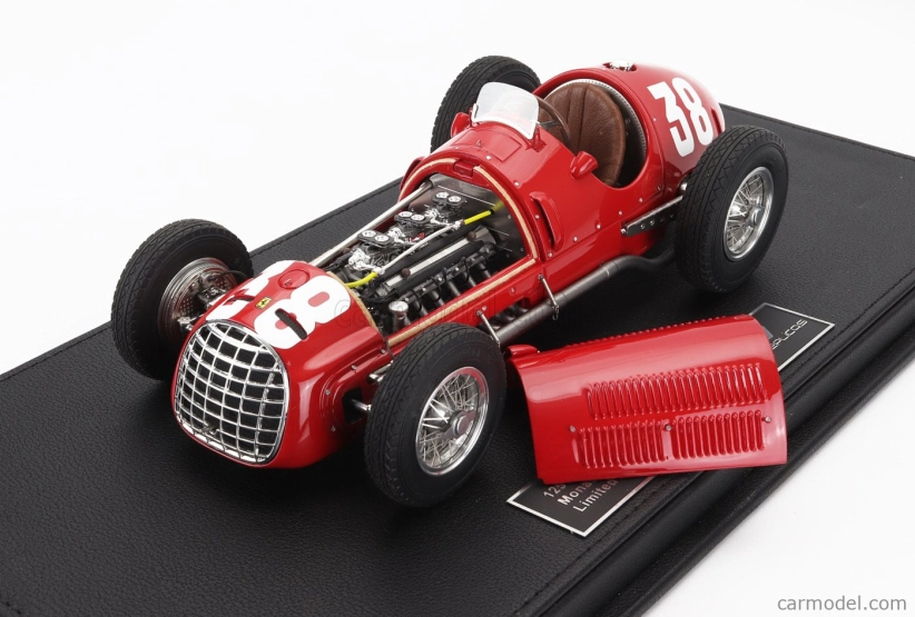 Gp-replika Ferrari F1 125 N 38 Monaco Gp 1950 Luigi Villoresi 1:18 Červená