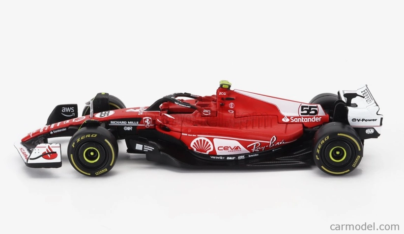 Bburago Ferrari F1 Sf-23 Team Scuderia Ferrari N 55 Las Vegas Usa Gp 2023 Carlos Sainz 1:43 Červená Bílá Černá