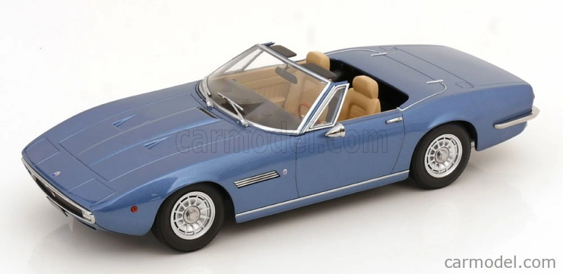 Kk-scale Maserati Ghibli Spider Cabriolet Open 1970 - Alloy Rims - Cerchi In Lega 1:18 Světle Modrá
