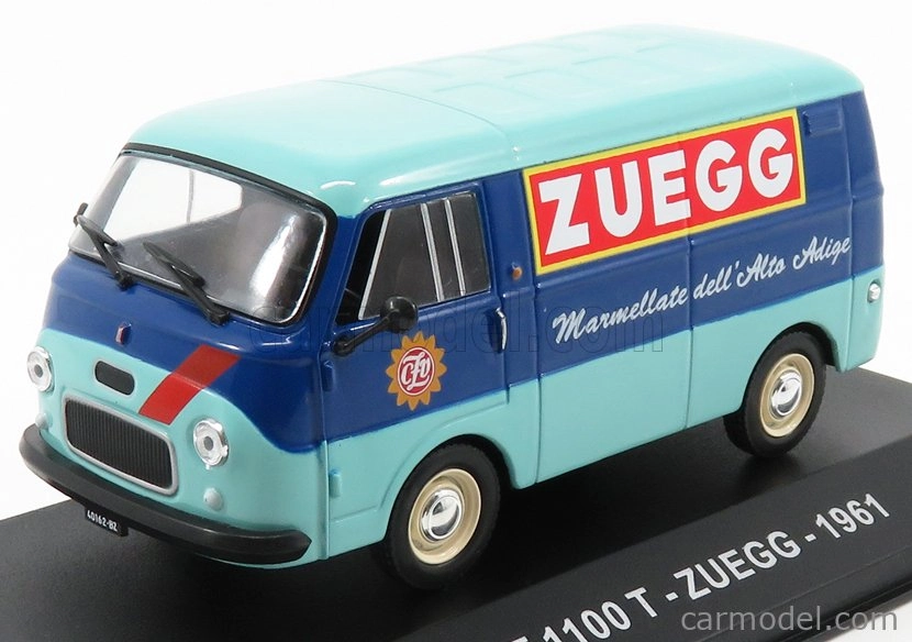 Edicola Fiat 1100t Van Zuegg 1961 1:43 Light Blue Blue