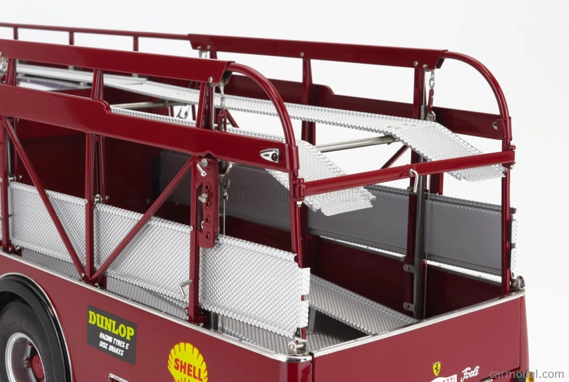 Cmc Fiat 642rn2 Truck Bartoletti F1 Ferrari Car Transporter 1957 1:18 Červená