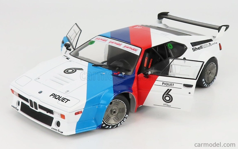 Werk83 BMW M1 Werksdesign N 6 Procar Series 1979 Nelson Piquet 1:18 Biela modrá červená