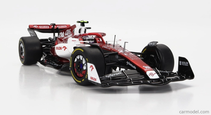 Solido Alfa romeo F1  C42 Team Orlen Racing N 24 Canada Gp 2022 Guanyu Zhou 1:18 Bílá Červená Met