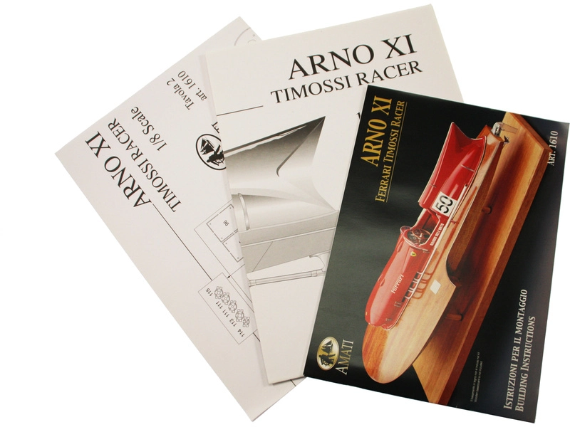 AMATI Arno XI Racer pretekársky čln 1960 1:8 kit