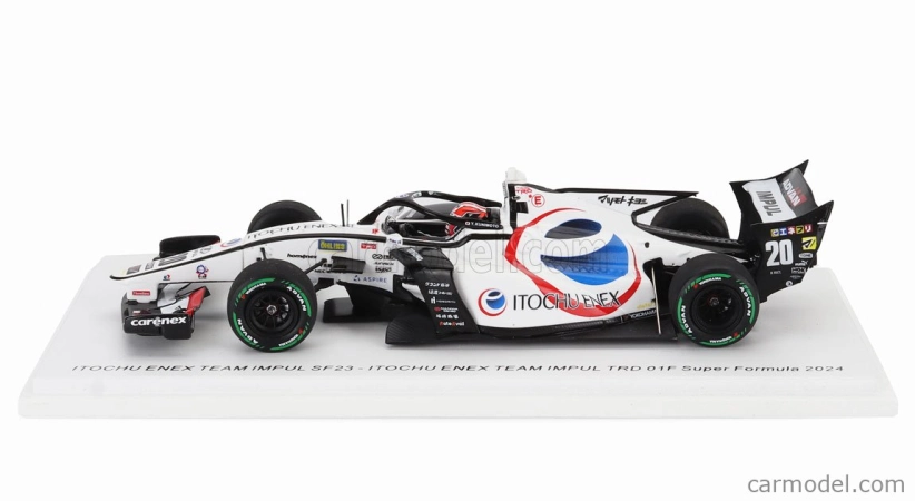Spark-model Dallara Sf23 Trd 01f Team Enex Impul N 20 Super Formula Sezóna 2024 Yuji Kunimoto 1:43 Biela čierna červená