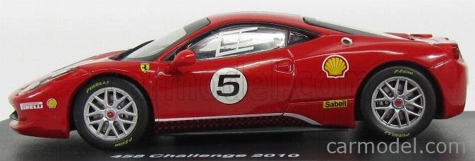 Edicola Ferrari 458 Italia 8c N 5 Challenge 2010 1:43 Rosso Corsa 322 Red