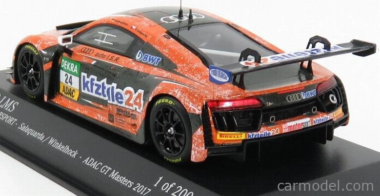 Minichamps Audi R8 Lms Team Bmt Mucke Motorsport N 24 Adac Gt Masters 2017 Winkelhock 1:43 oranžová čierna