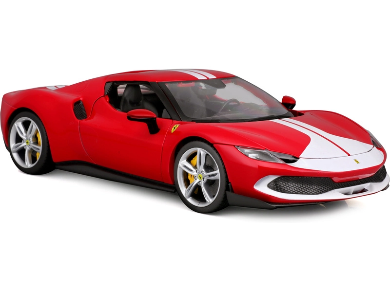 Bburago Ferrari 296 Gtb Assetto Fiorano 2022 1:18 Červená Bílá