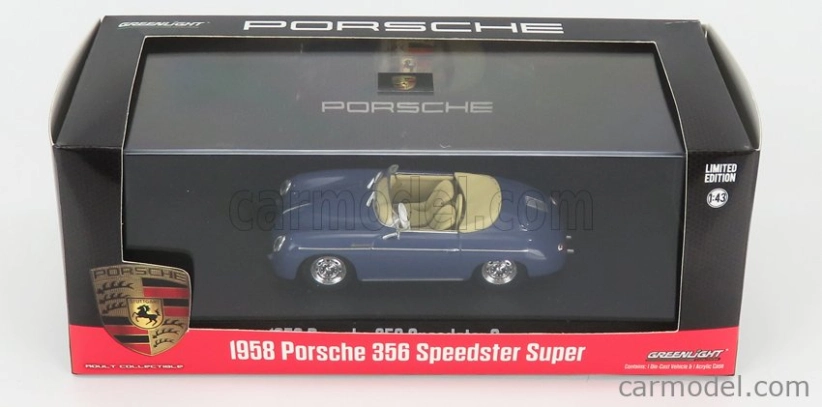 Greenlight Porsche 356 Speedster 1958 1:43 Modrá