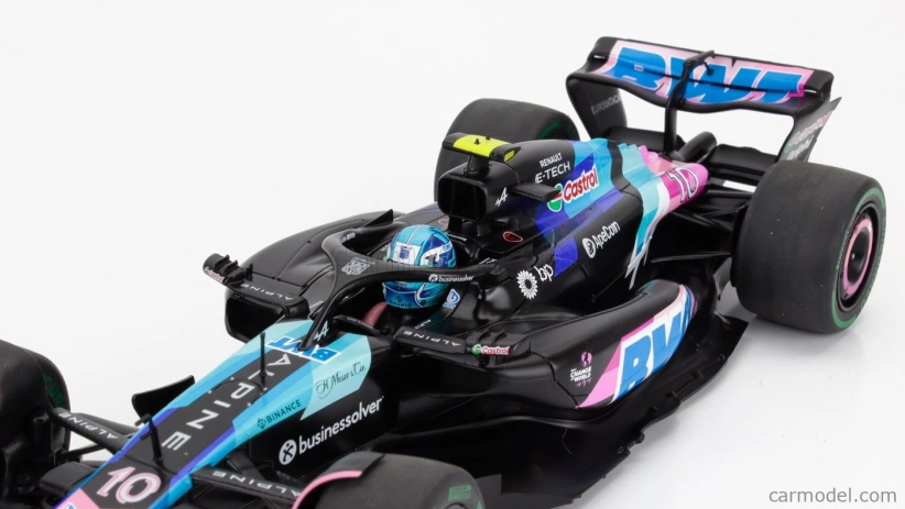 Solido Alpine F1  A524 Team Bwt Alpine N 10 Brazilian Gp 2024 Pierre Gasly 1:18 Černá Modrá Růžová