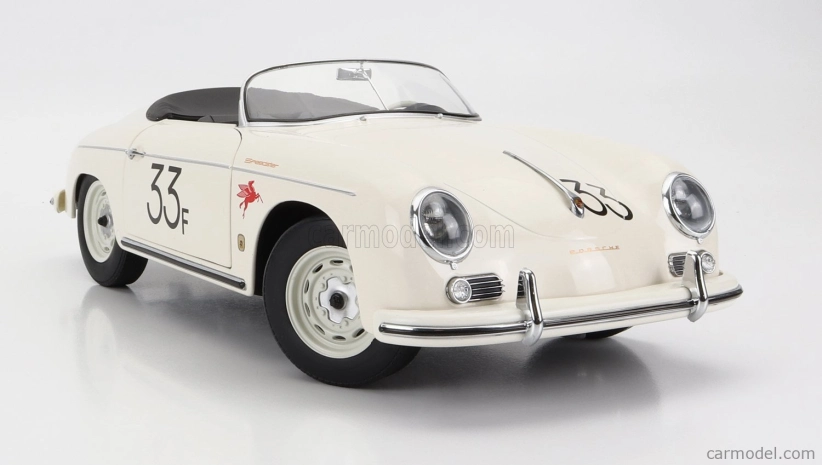 Porsche 356a Speedster N 33 1955 v mierke 1:12 biela
