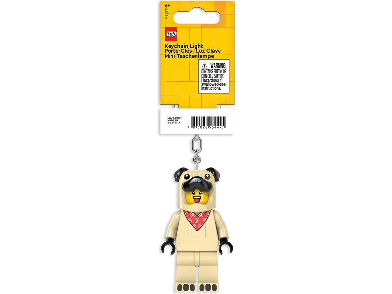 LEGO svietiaca kľúčenka – Mopslík