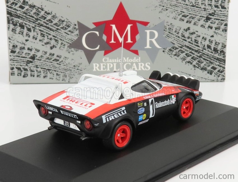 Cmr Lancia Stratos Hf Pirelli N 1 Winner Rally Hunsruck 1978 W.rohrl - C.geistdorfer 1:43 Červená Černá Bílá