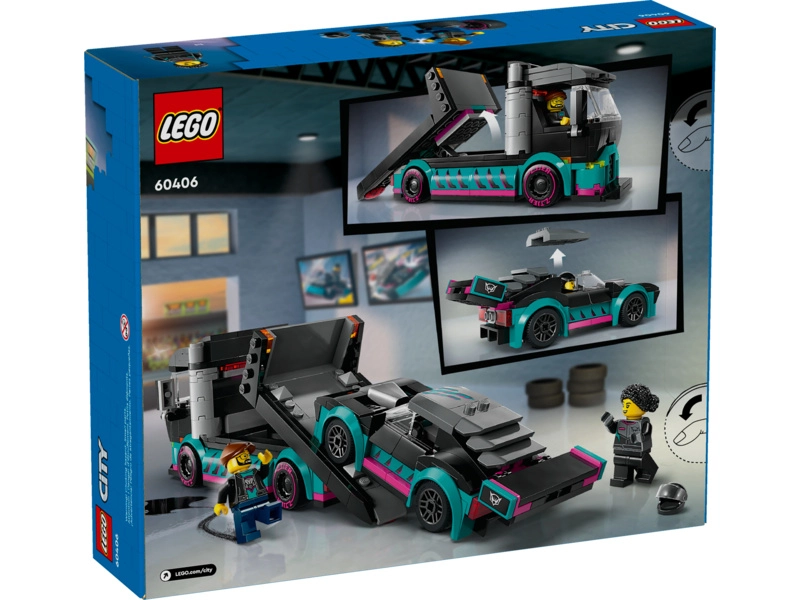 LEGO City - Nákladné auto s pretekárskym autom