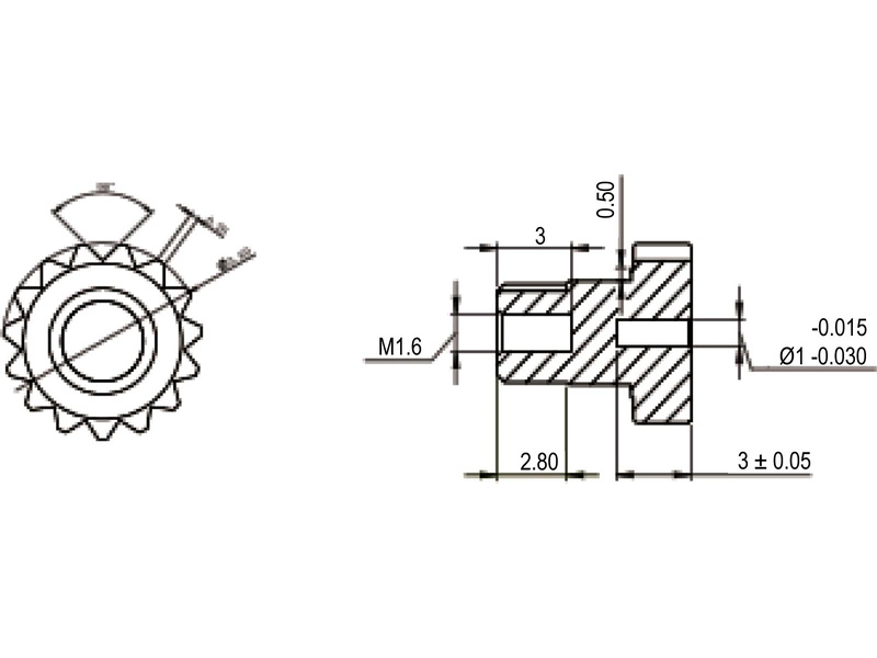 Robbe servo FS 138X HV 3.4kg.cm 0.043s/60° MG 15T-Mini