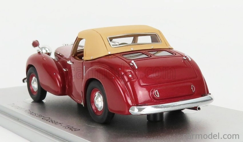 Kess-model Triumph Roadster Closed 1949 1:43 Red Met Beige