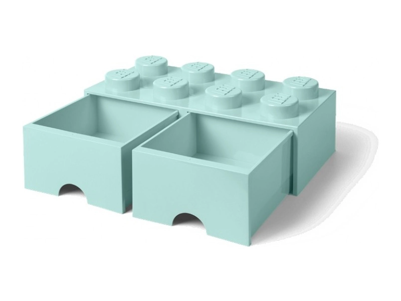 LEGO úložný box s šuplíky 250x500x180mm - modrý