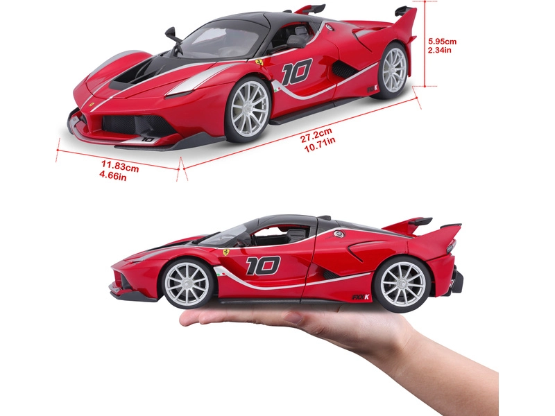 Bburago Ferrari FXX K 1:18 červená metalíza