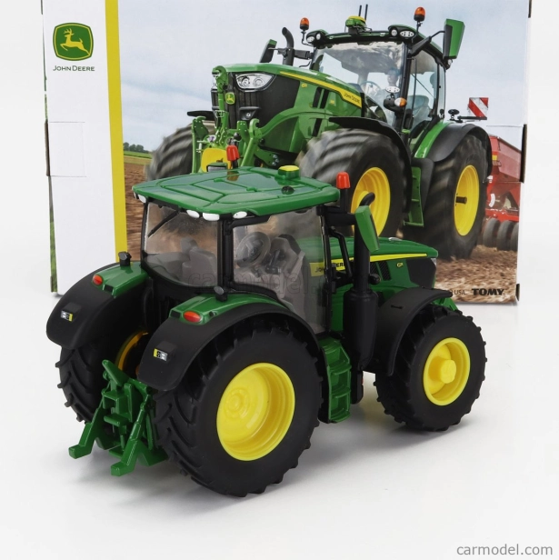 Britains John deere 6r 185 Tractor 2022 1:32 Zelená Žlutá