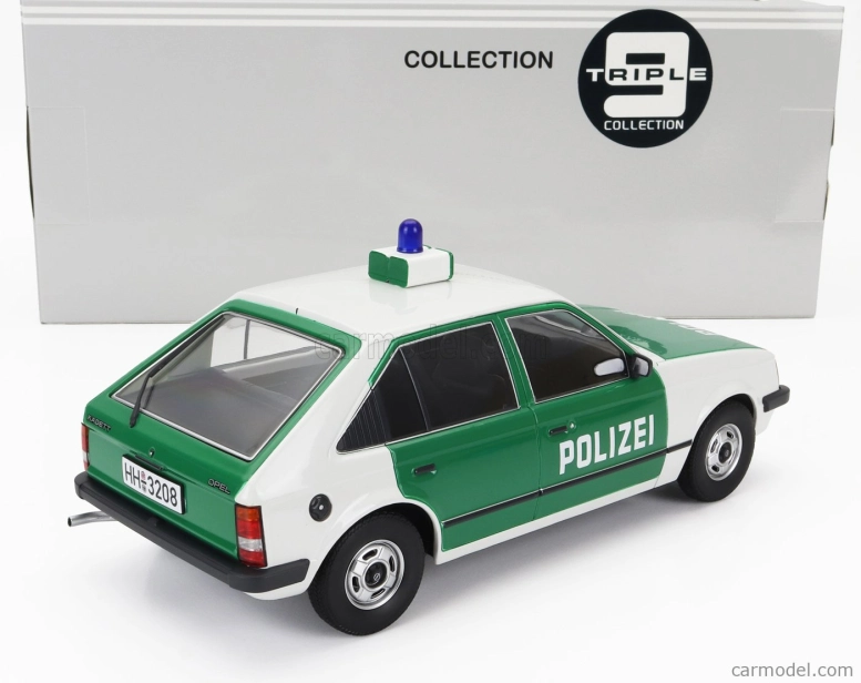 Triple9 Opel Kadett D Polizei Police 1984 1:18 Bílá Zelená