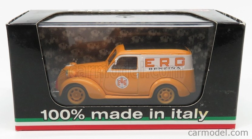 Brumm Fiat 1100 Van Furgone Erg 1950 1:43 Oranžová Bílá