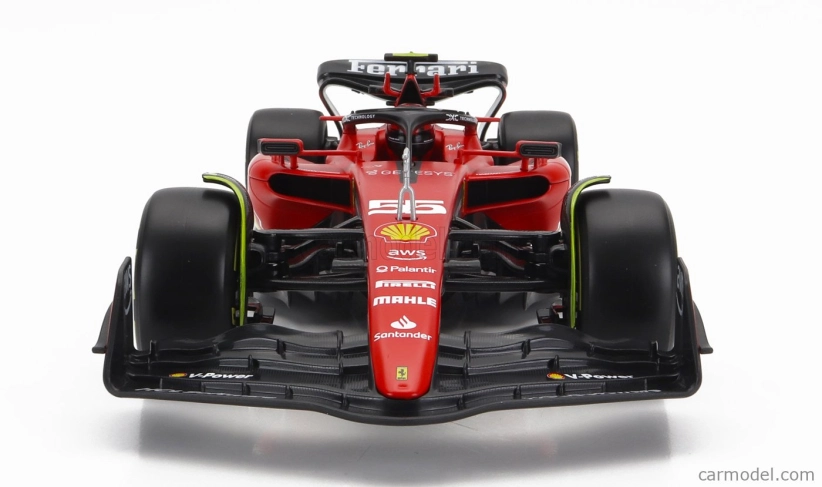 Bburago Ferrari F1 Sf-23 Team Scuderia Ferrari N 55 2023 Carlos Sainz 1:18, červená
