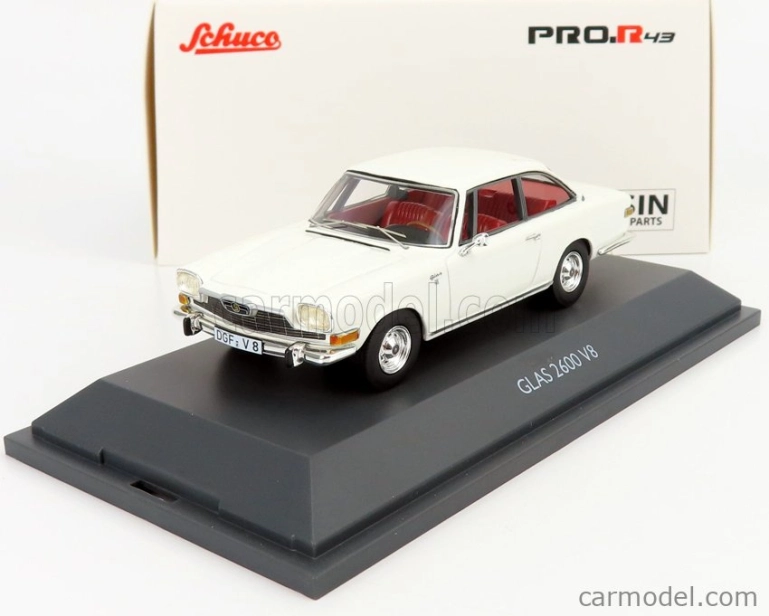 Schuco Glas 2600 V8 1966 1:43 Bílá