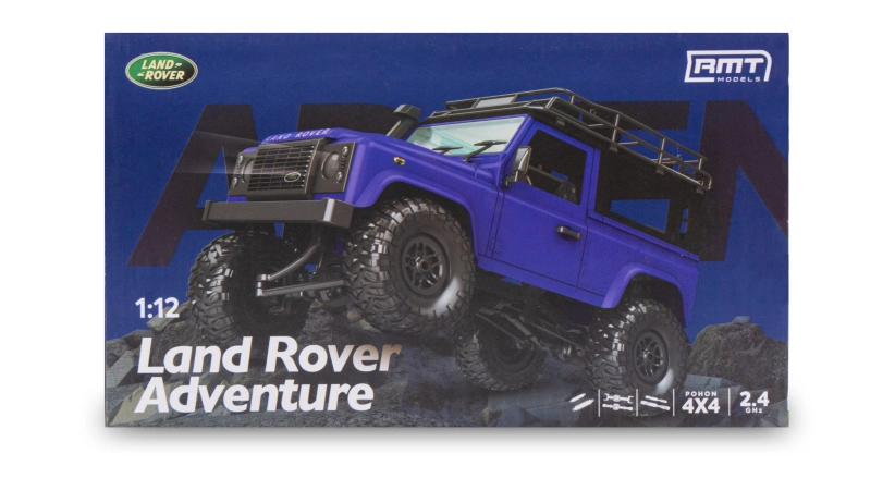 RC auto Land Rover Adventure 1/12 RTR 4WD, modrá + náhradná batéria