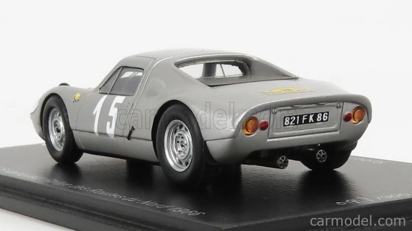 Spark-model Porsche 908 Gts N 15 Winner Rally Routes Du Nord 1966 R.buchet - J.ferrand 1:43 Silver Red