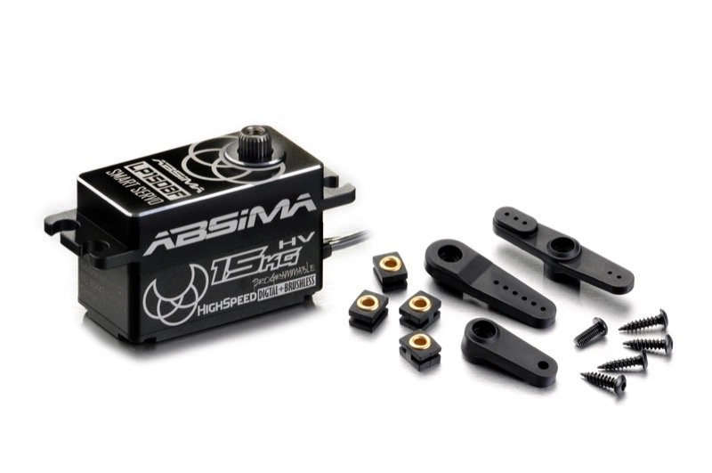 Servo Absima HV LP15DBF Alu Digital, Low Profile, vodoodolné IP65, 12 kg/cm, 0,07 s/60°