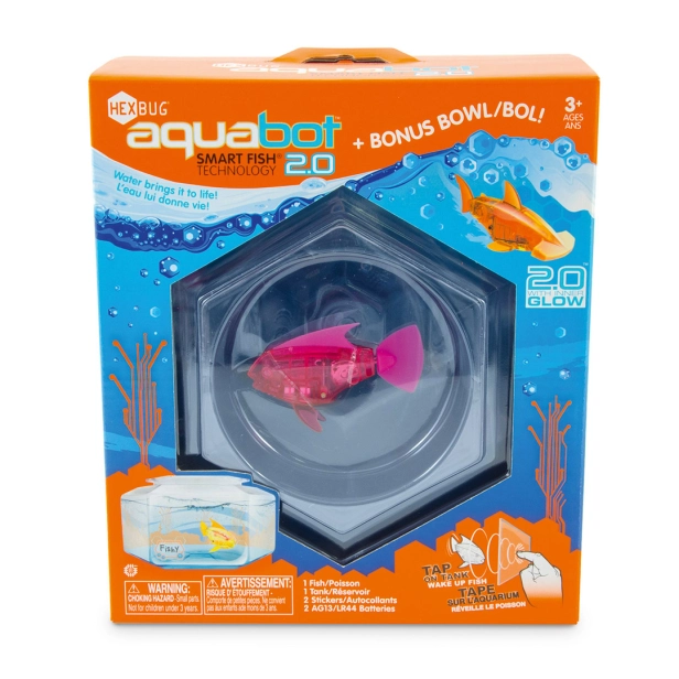 Aquabot 2.0 so šesťhranným akváriom