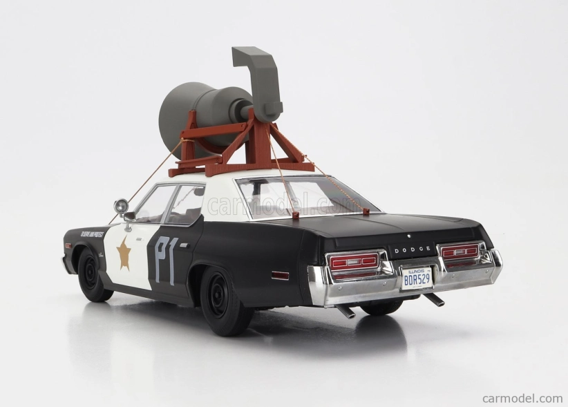 Dodge Monaco Bluesmobile 1974 v mierke kk - Look-a-like - S klaksónom na streche 1:18 Black White