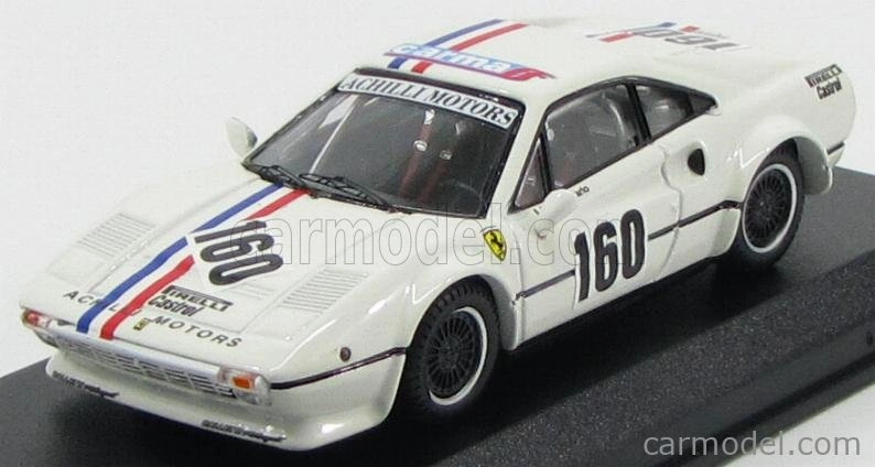 Najlepší model Ferrari 308 Gtb Coupe N 160 Campionato Italiano Velocita' 1982 M.finotto 1:43 White
