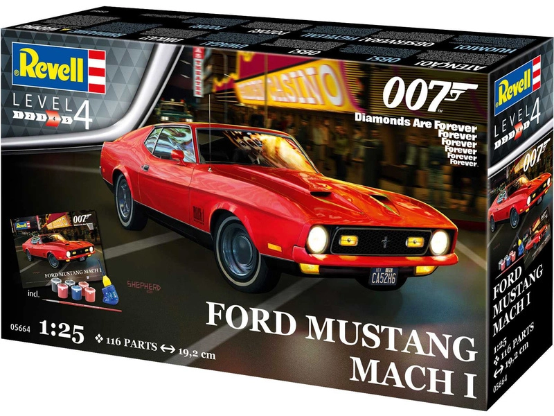 Revell Ford Mustang I – Diamanty sú večné (1:25) (darčeková súprava)