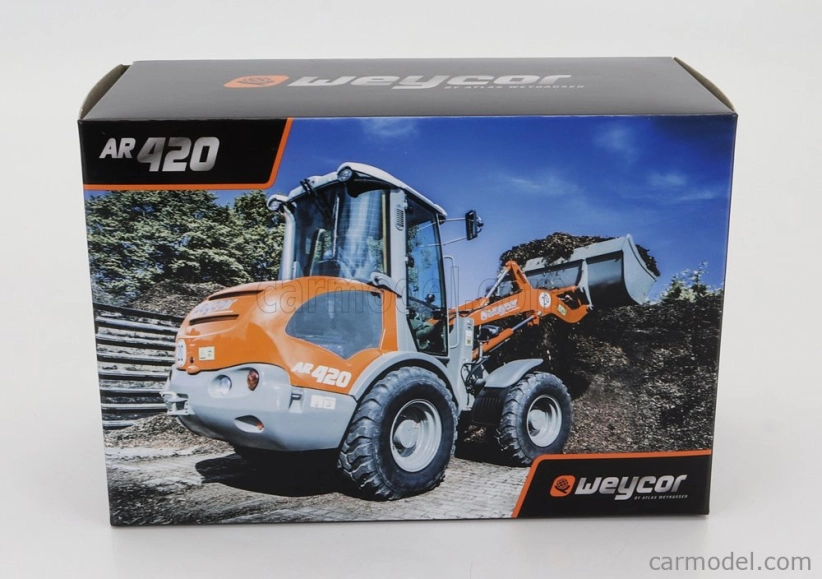 Nzg Weycor Ar420 Ruspa Gommata - Scraper Tractor Wheel Loader 1:50 Oranžově Šedá