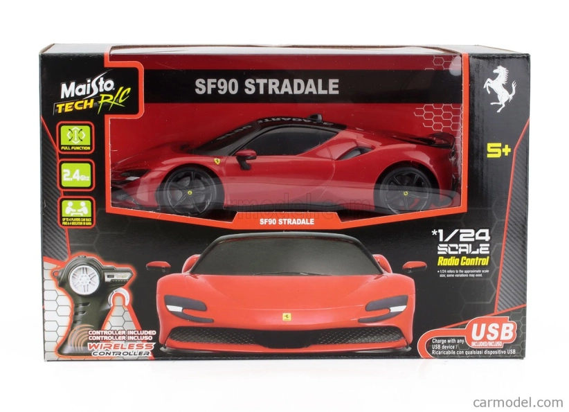 Maisto Ferrari Sf90 Stradale 2019 1:24 Red