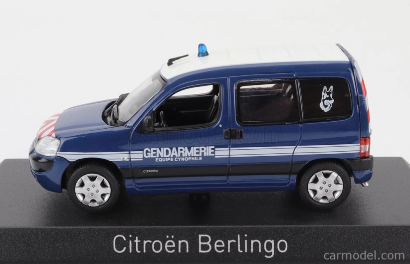 Norev Citroen Berlingo Gendarmerie Equipe Cynophile 2007 1:43 Modrá