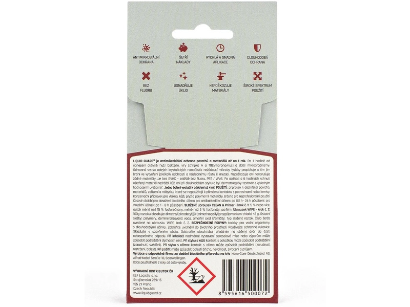 NANOPROTECH Liquid Guard antimikrobiálne obrúsky