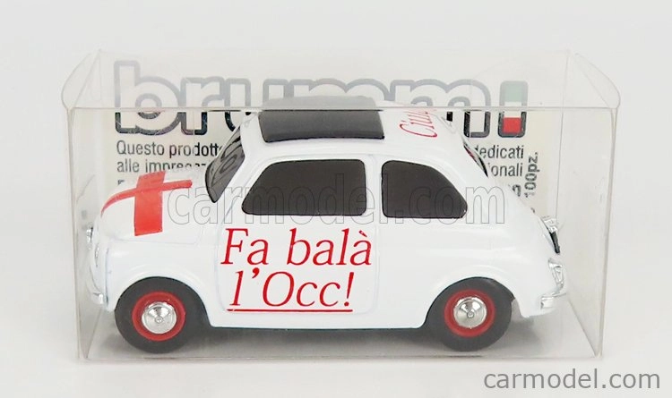 Brumm prom Fiat 500 1965 1:43, bílá