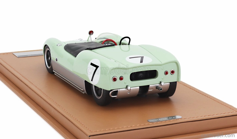 Tecnomodel Lotus 19 N 7 Winner Usac Road Racing Championship Laguna Seca 1961 Stirling Moss 1:18 Svetlozelená Strieborná