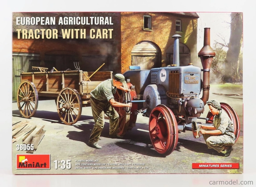 Miniart Lanz Bulldog D8500 Európsky poľnohospodársky traktor 1949 1:35 /