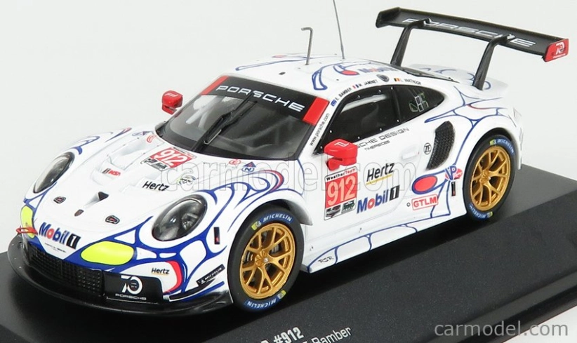 Ixo-models Porsche 911 991 Rsr Porsche Gt Team N 912 1:43, bílá