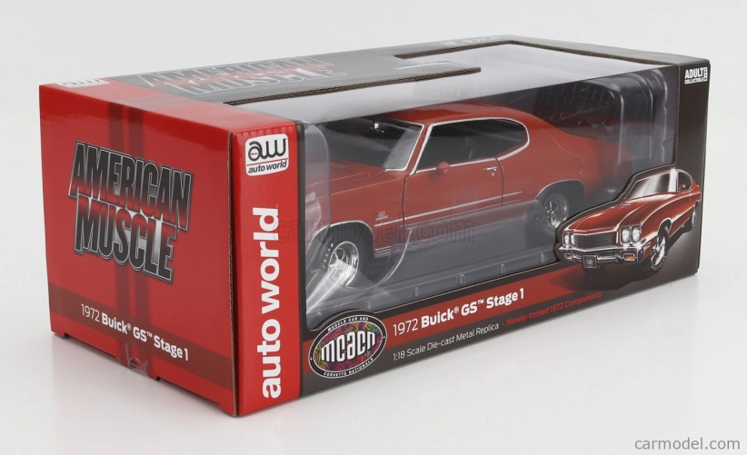 Autoworld Buick Gs Stage 1 Hard-top 1972 1:18 Orange