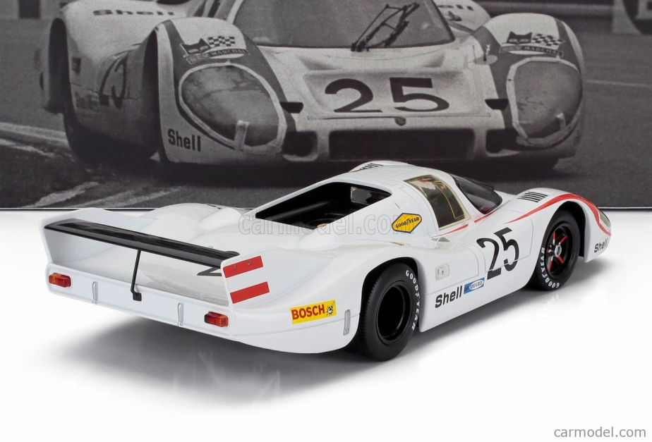 Werk83 Porsche 917lh 4.5l Team Porsche System Engeneering N 25 24h Lemans (pole position) 1970 Vic Elford - Kurt Ahrens 1:18 White