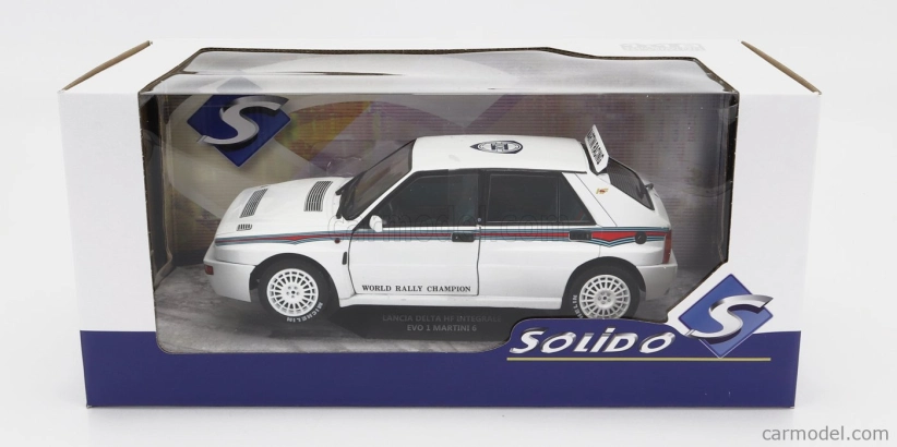 Solido Lancia Delta Hf Integrale Evo 1 Martini 6 1992 1:18 Bílá