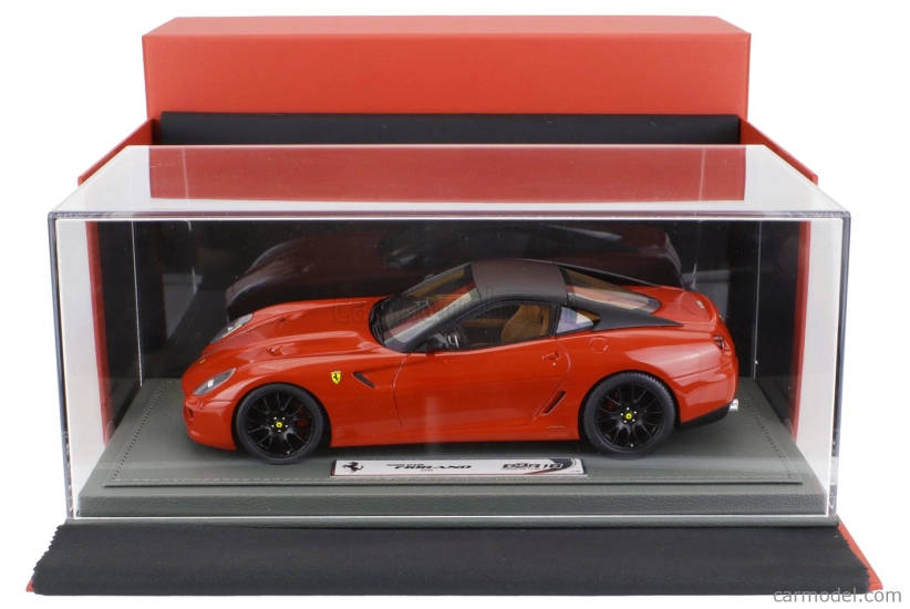 Bbr-models Ferrari 599 Gtb Fiorano 2007 - F1 Gear Box - Cambio F1 - Con Vetrina - With Showcase 1:18 Rosso Corsa - Červená Černá