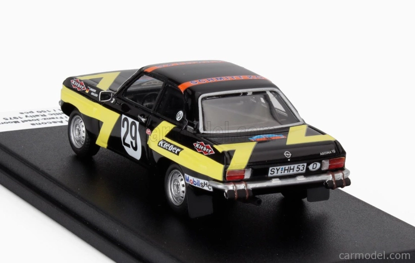 Trofeu Opel Ascona (night Version) N 29 Rally Baltic 1975 Holgher Bohne - Franz Josef Moormann 1:43 Černá Žlutá